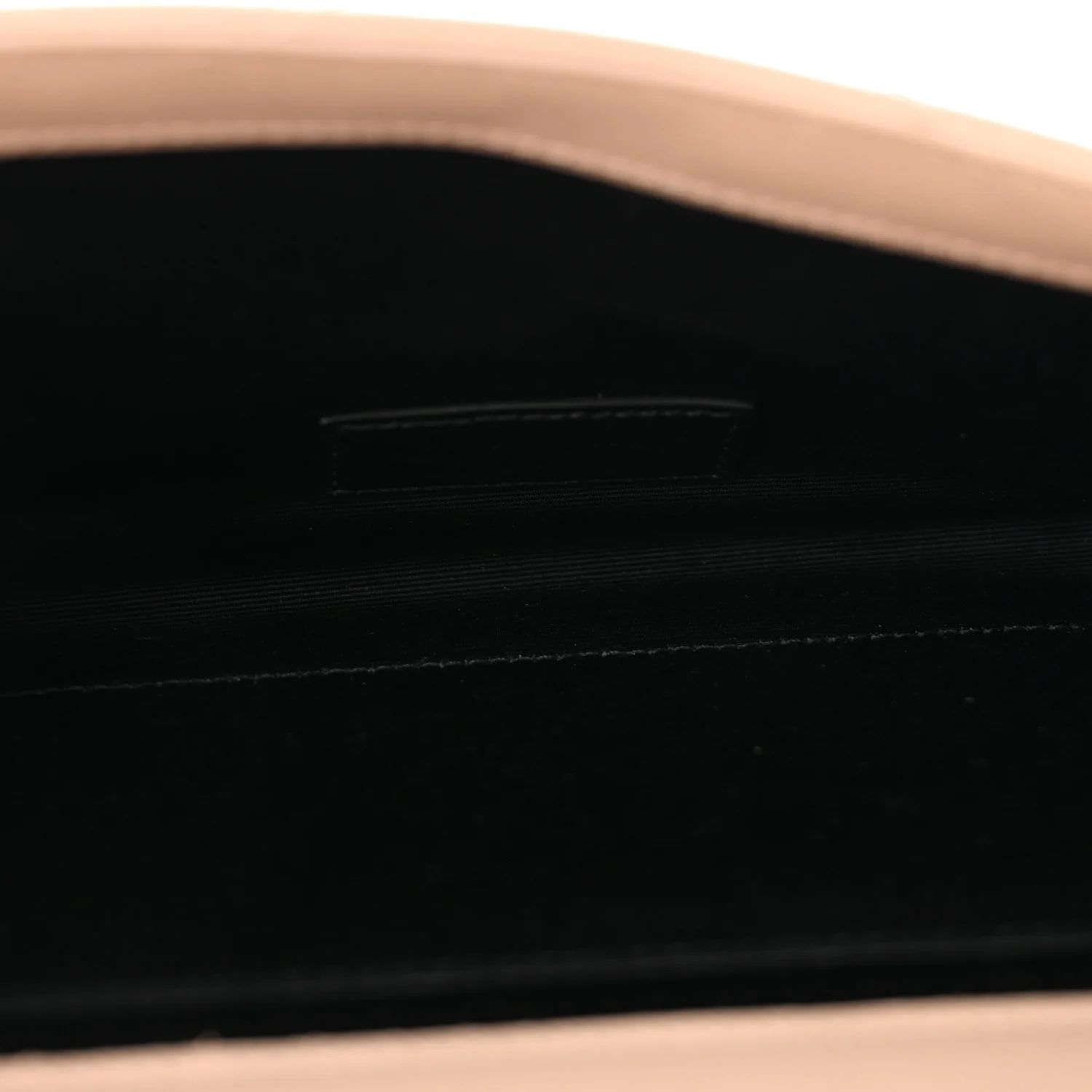 Grain De Poudre Matelasse Chevron Monogram Envelope Clutch Dark Beige - Top Club