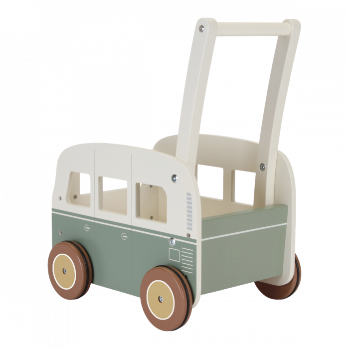 Houten loopwagen