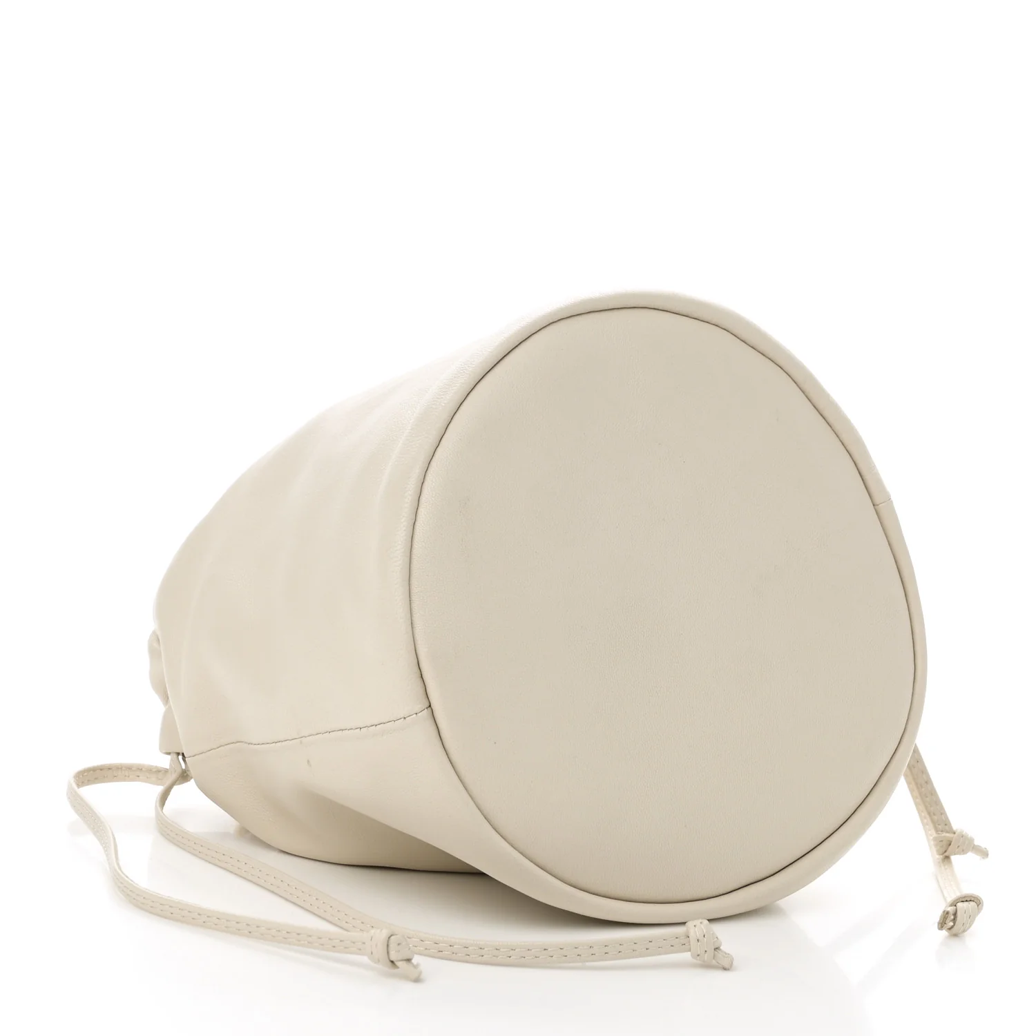 Smooth Calfskin Aria Bucket Bag Off White - Top Club