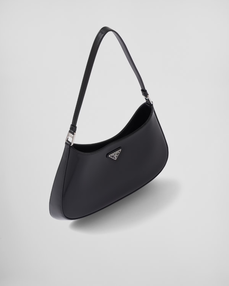 PP Cleo brushed leather shoulder bag - Black - Top Club