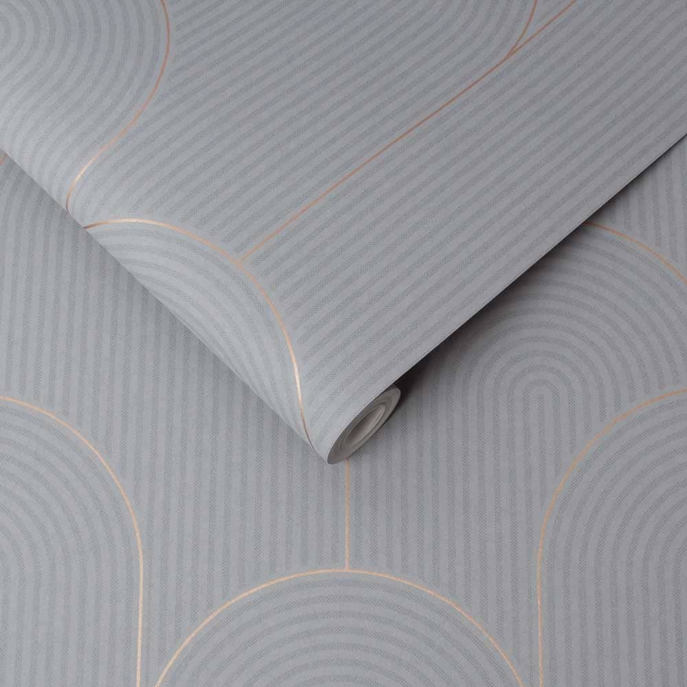 Graham & Brown  vliesbehang  Lancet Grey & Rose gold Graham & Brown  vliesbehang  Lancet Grey & Rose gold