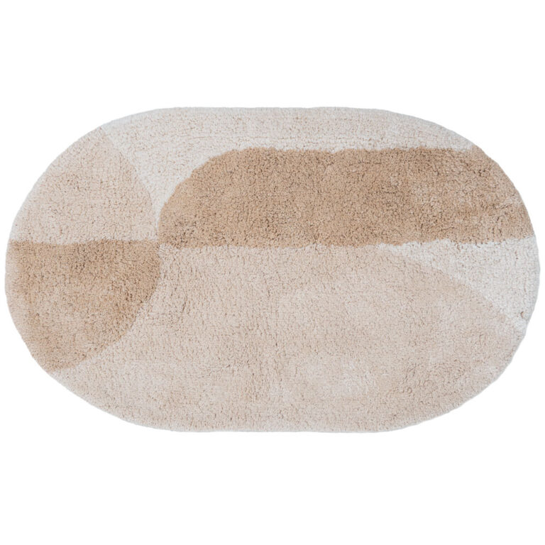 Badmat Bowie Creme Ovaal 60 x 100 cm