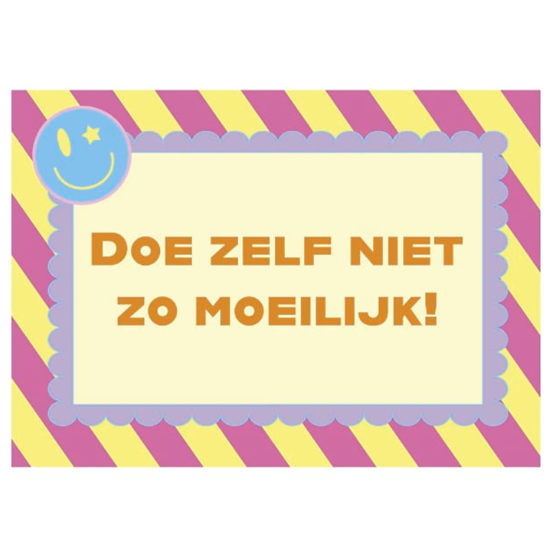 Poster Doe zelf niet zo moeilijk!