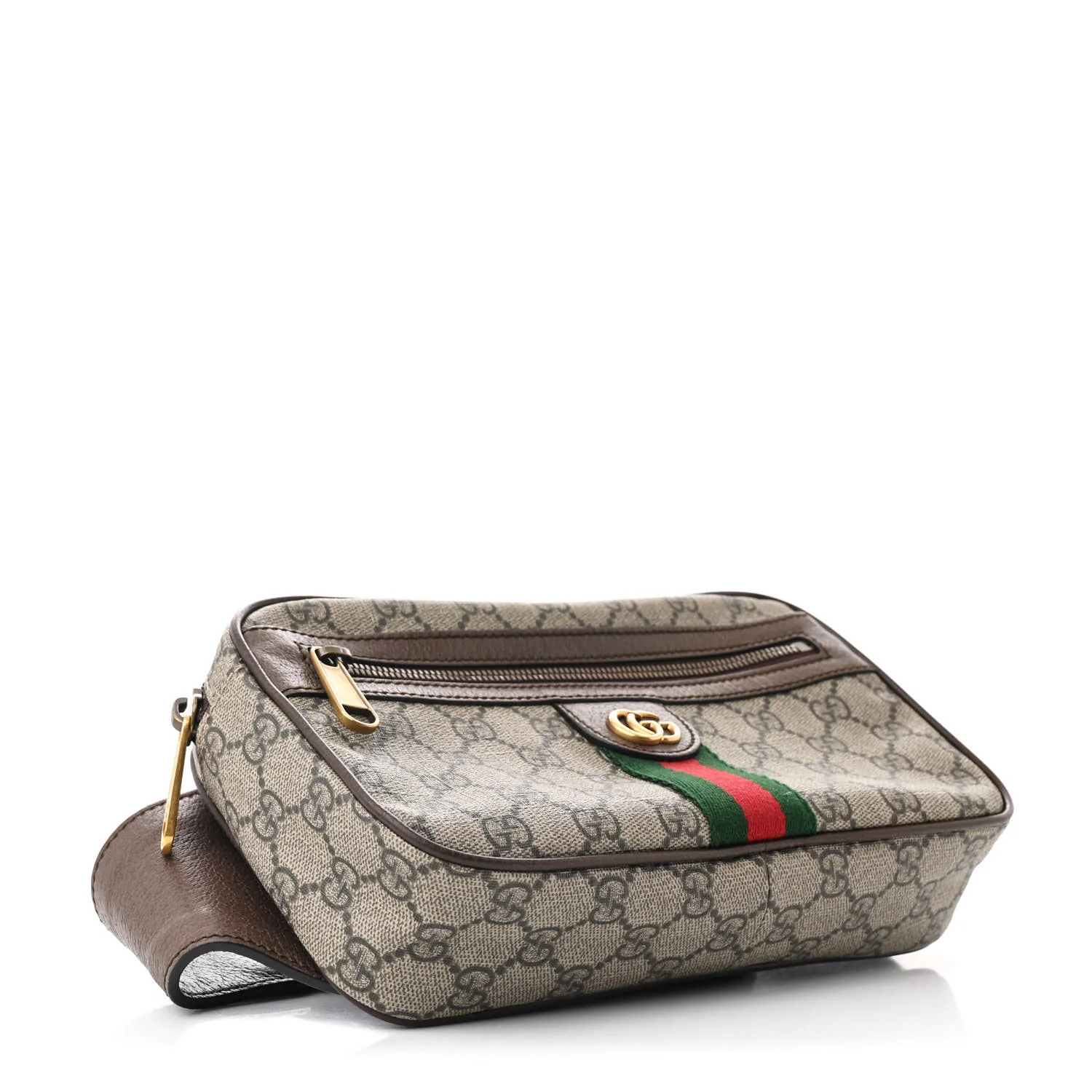 Soft GG Supreme Monogram Medium Ophidia Belt Bag Dark Brown - Top Club