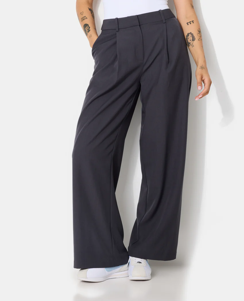 Pimkie Pantalon large et droit avec pinces