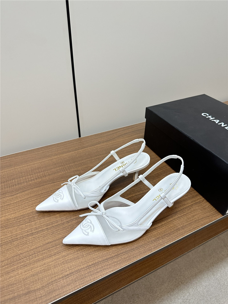 chanel pointed bow mesh sexy sandals - Sneaker Replica Workshop