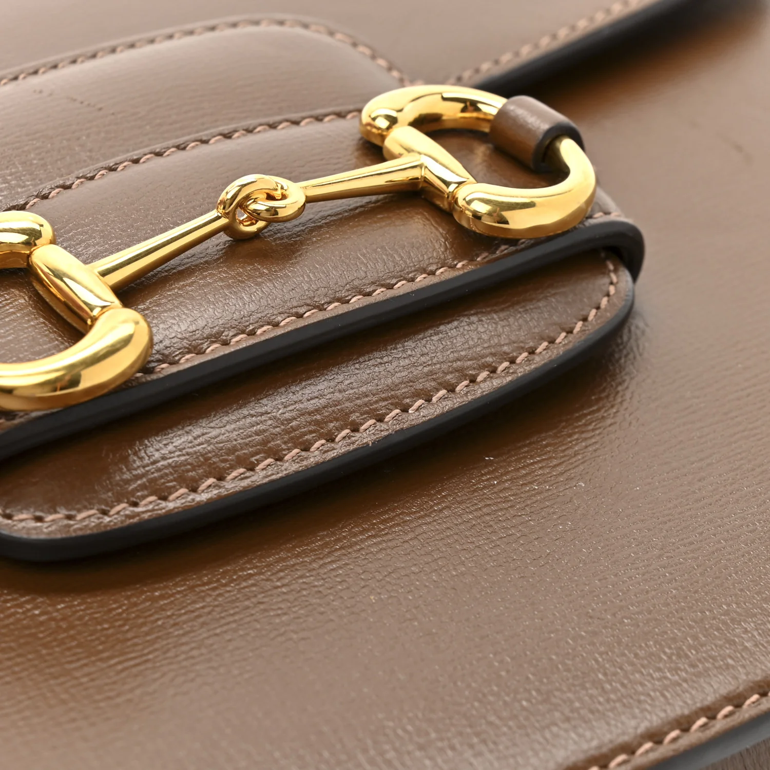 Azalea Calfskin Horsebit 1955 Shoulder Bag Brown Sugar - Top Club