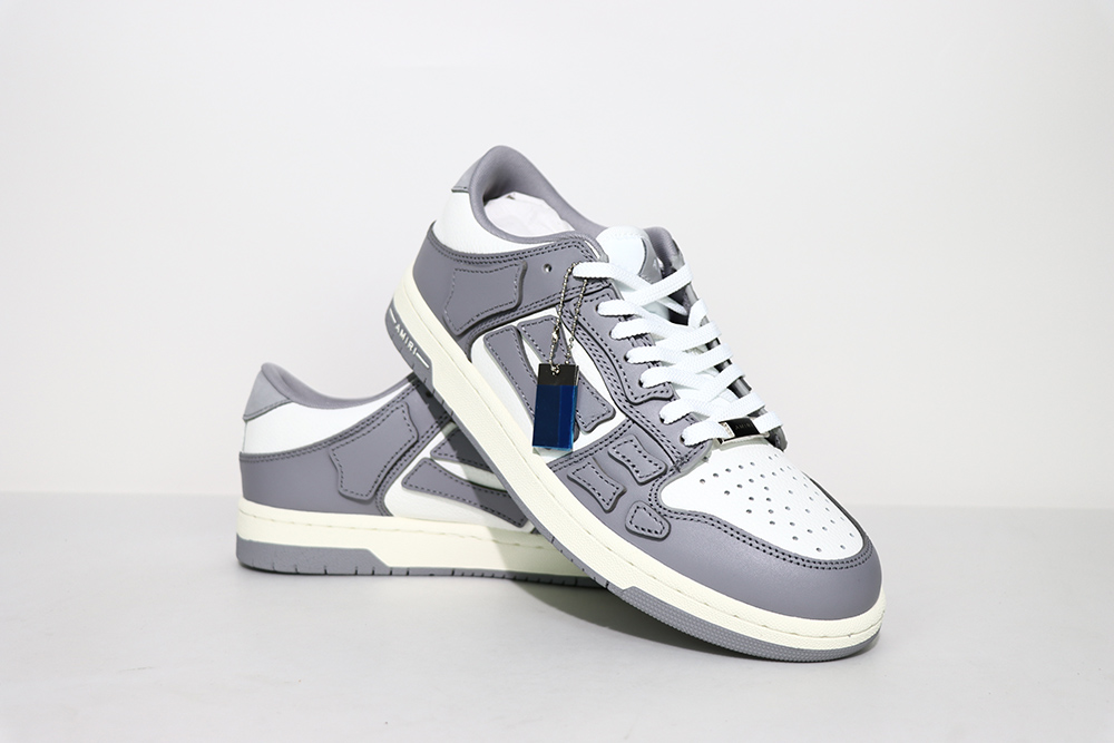 Amiri Skel Top Low   White Gray  2021 - Sneaker Replica Workshop
