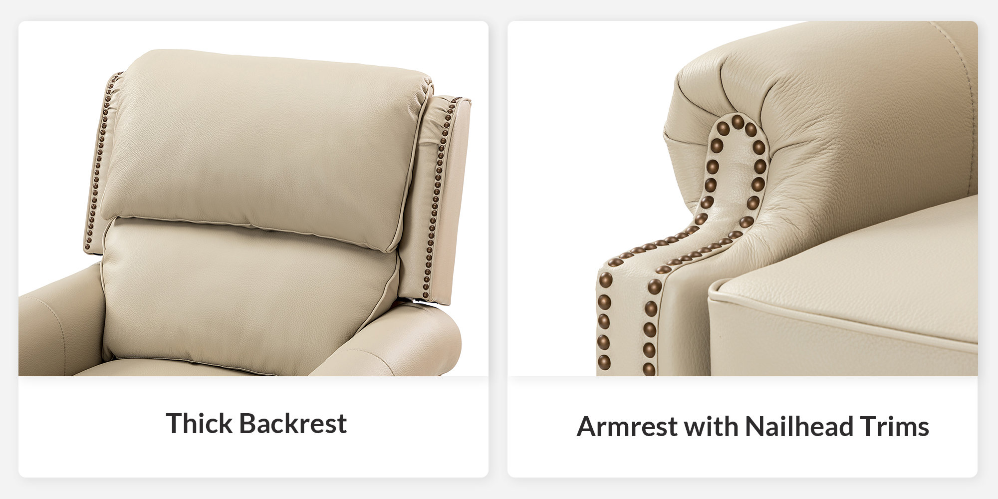 Adeesa Genuine Leather Recliner