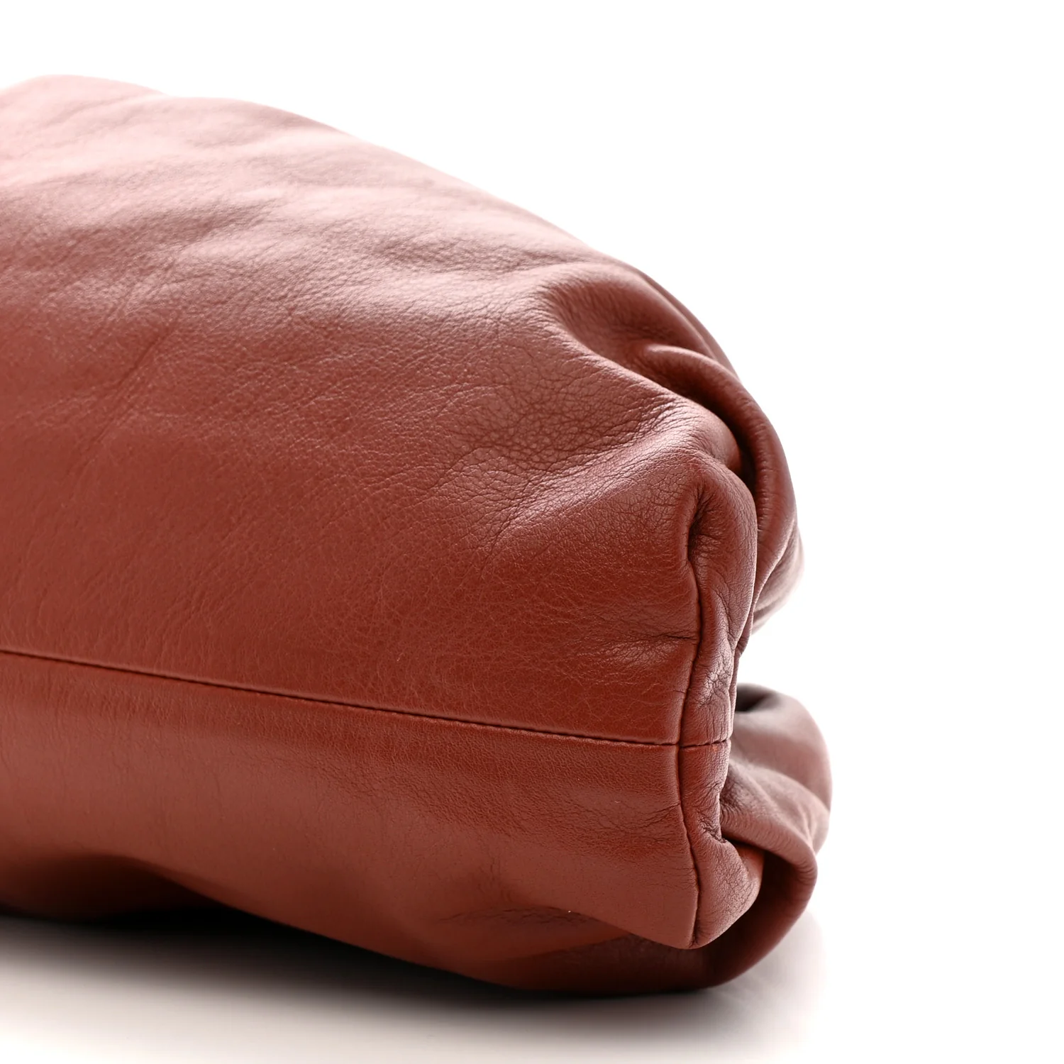 Smooth Butter Calf The Pouch Oversized Clutch Bordeaux - Top Club