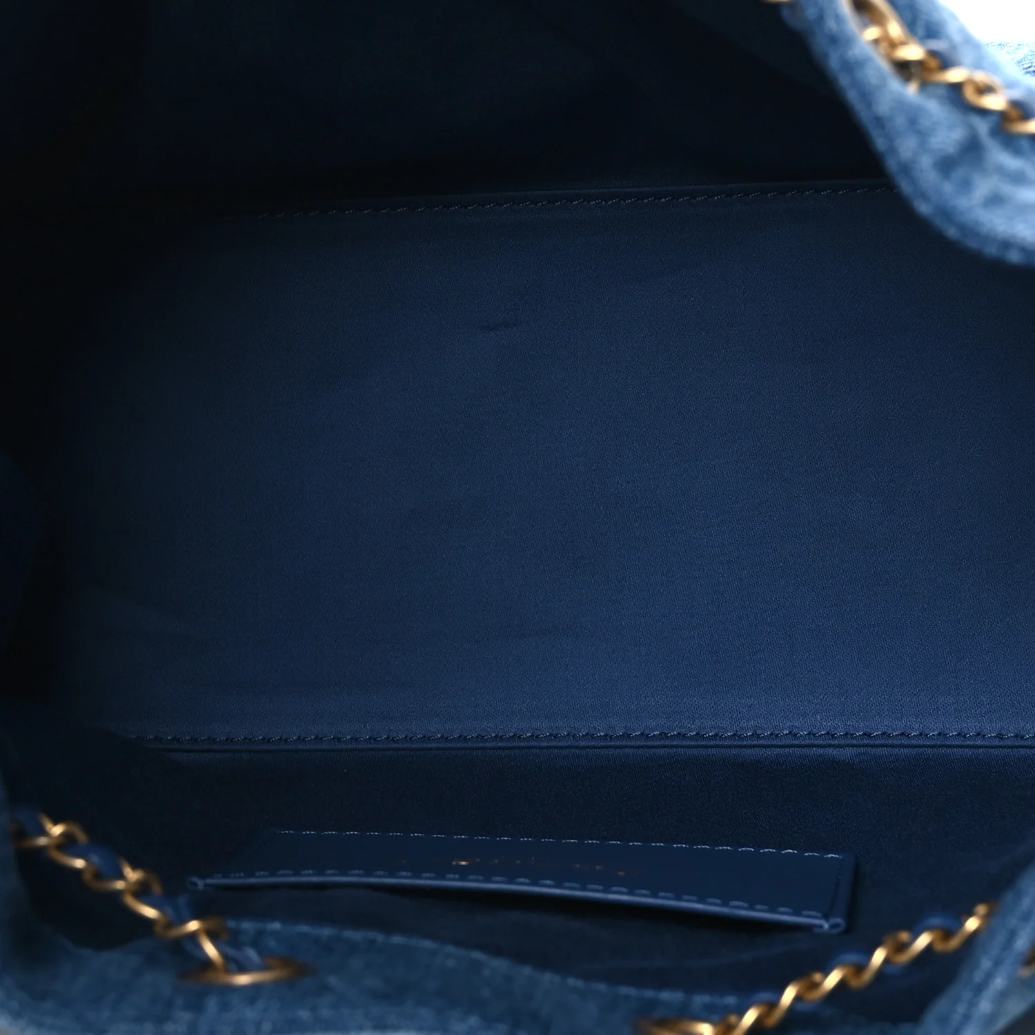 Washed Denim Quilted Small Chanel 25 Handbag Blue - Top Club