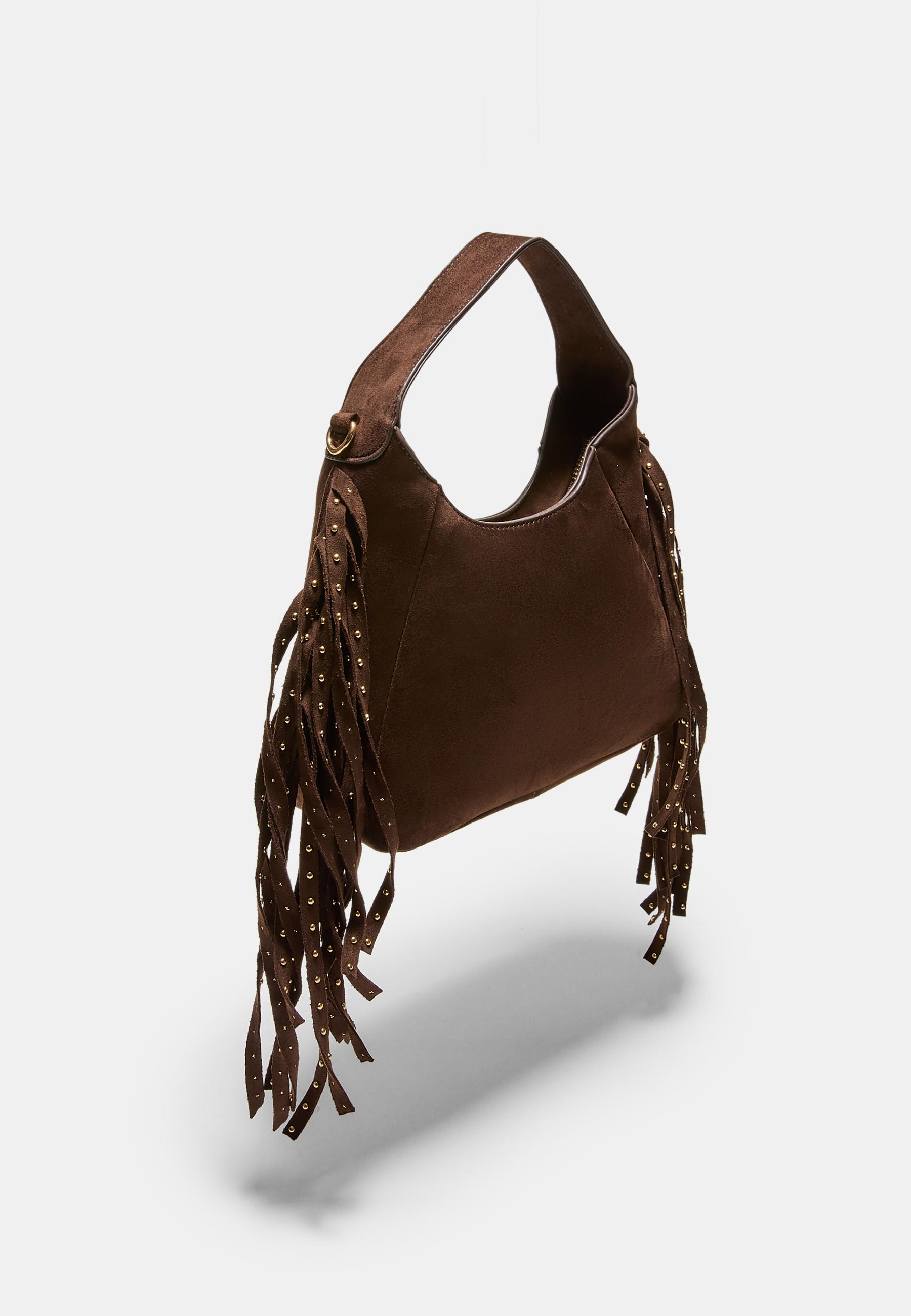 SHOULDER BAG WITH SIDE FRINGES