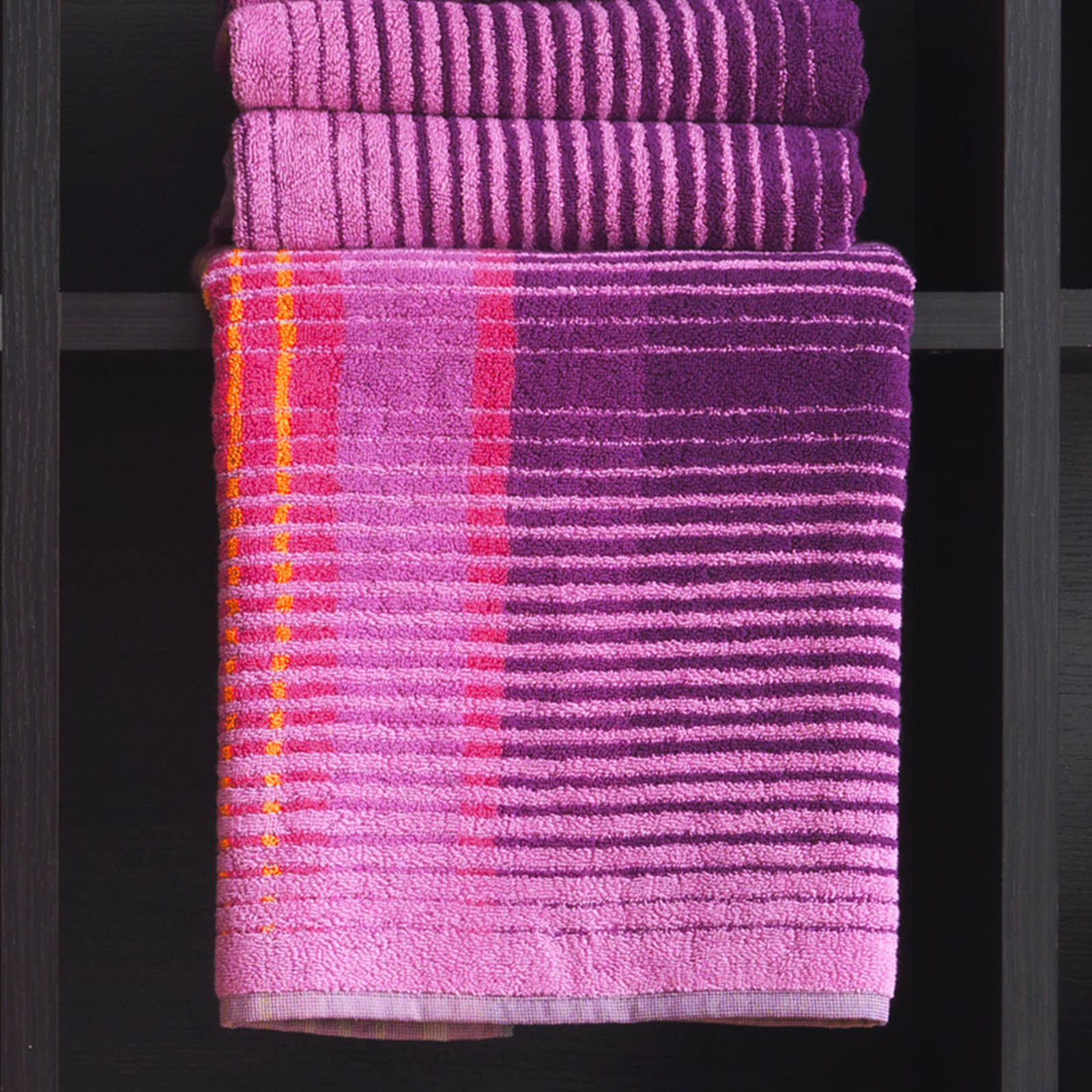 Telo Bagno In Cotone Francoise 95X150 Fuxia Carrara