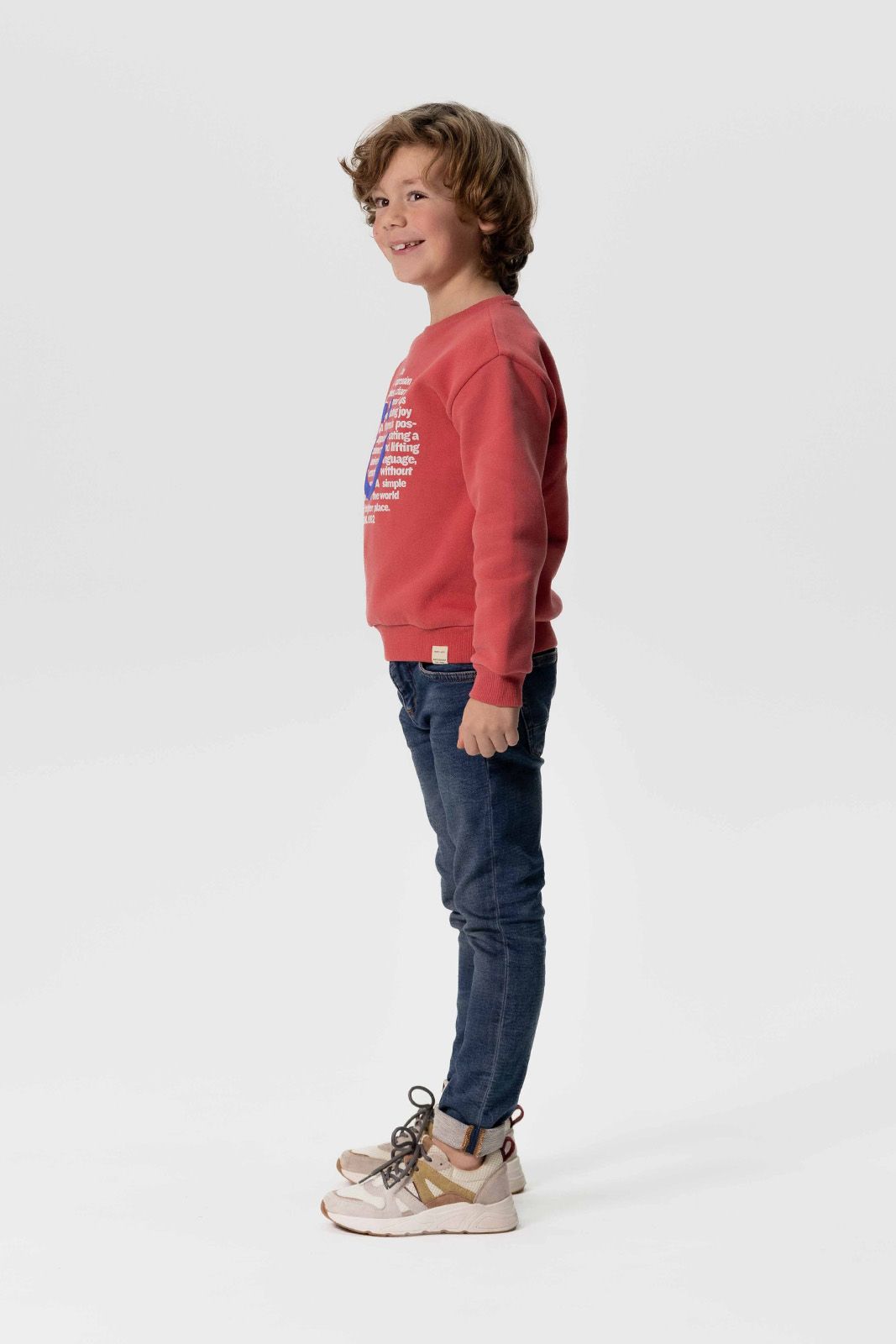 Blauwe slim fit jog jeans