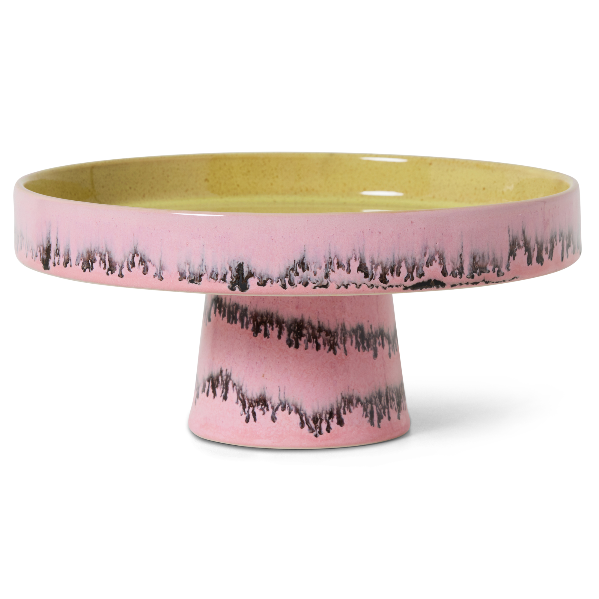 Servies 70's Ceramics taartplateau bubble