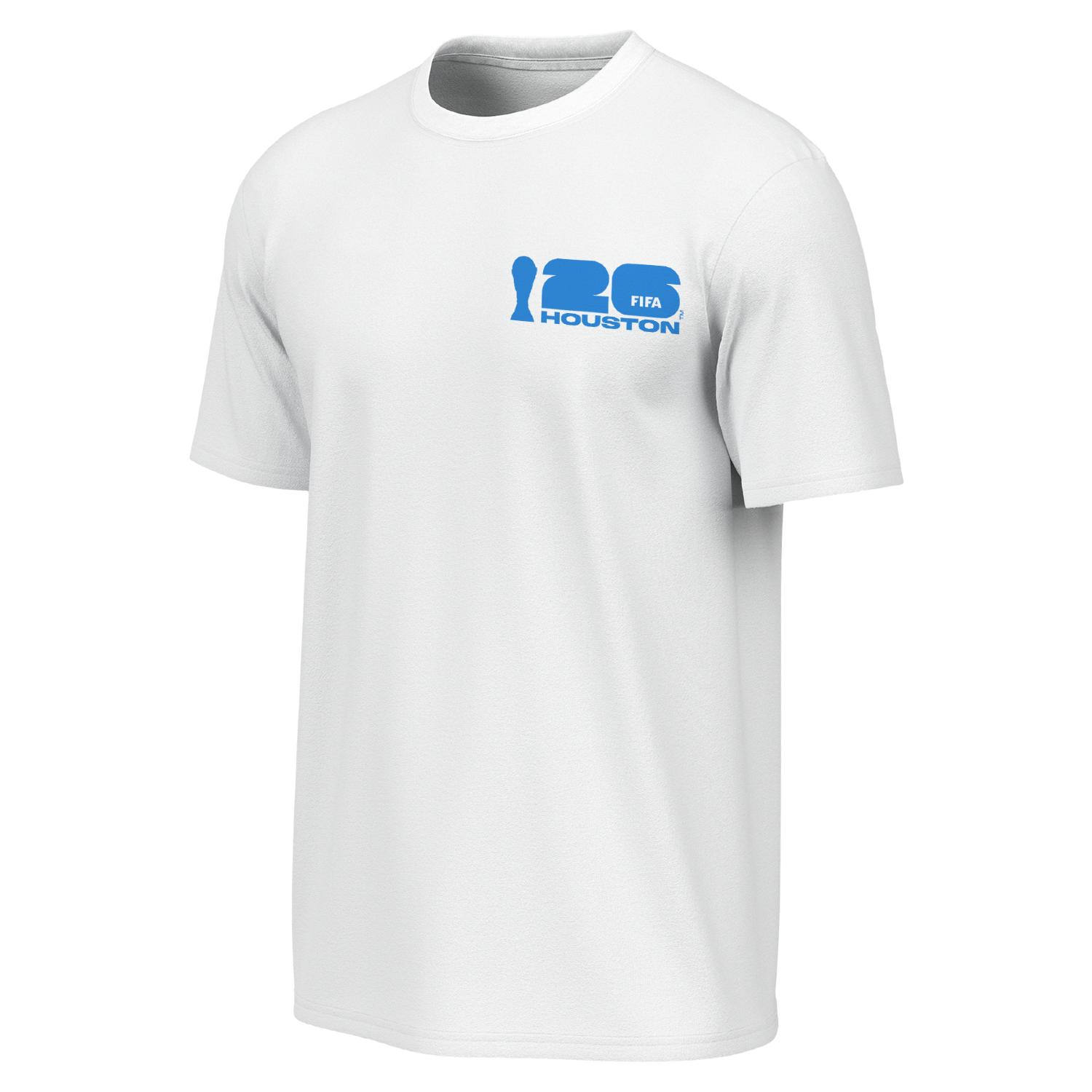 2026 World Cup Houston Poster White T-Shirt - Unisex