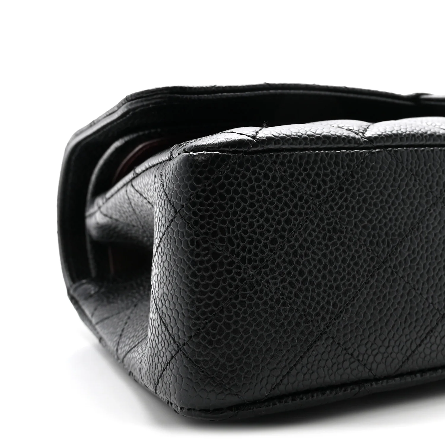 Caviar Quilted Medium Double Flap Black - Top Club