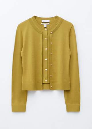 & Other Stories DOUBLE-LAYER MERINO WOOL CARDIGAN