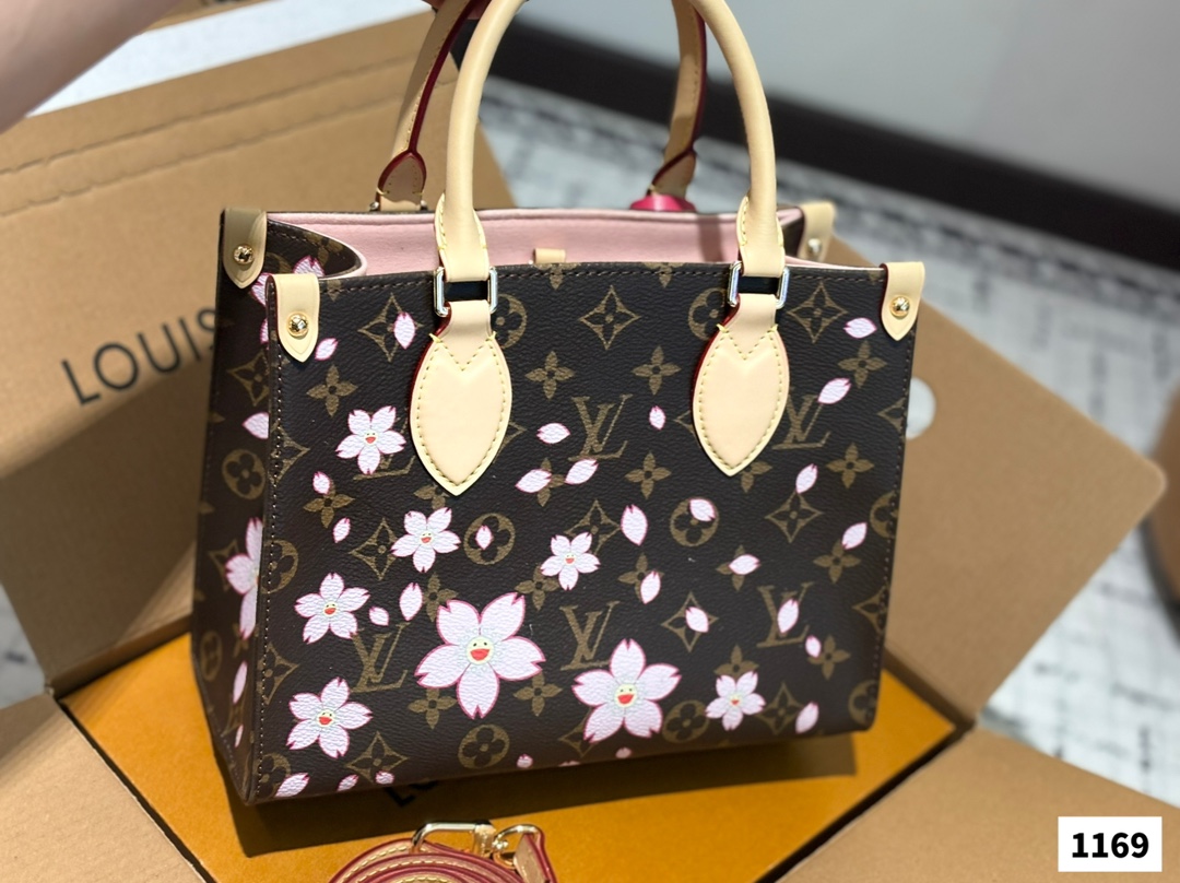 Louis new arrival flower onthego tote bag size:25 cm - Top Club