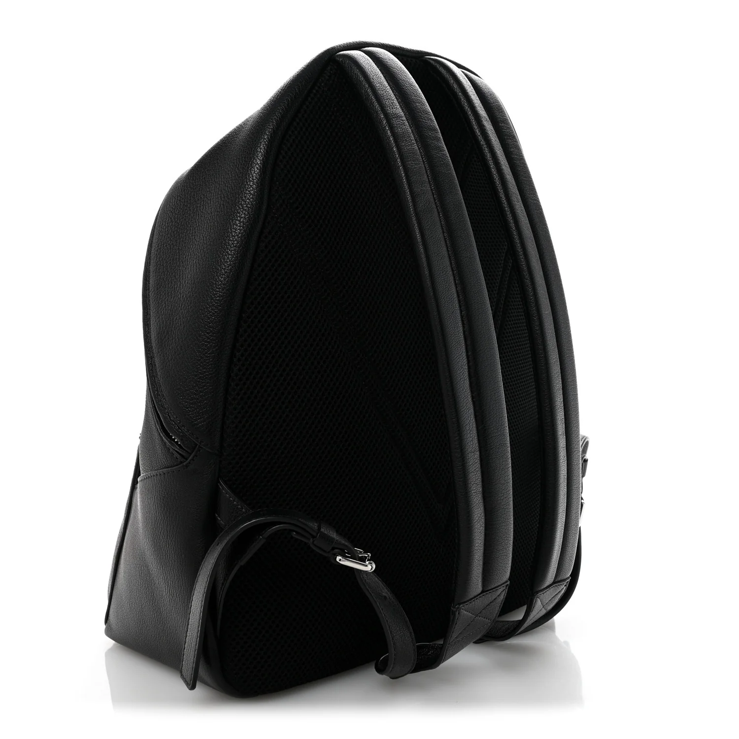 Grained Calfskin Rockstud Backpack Black - Top Club