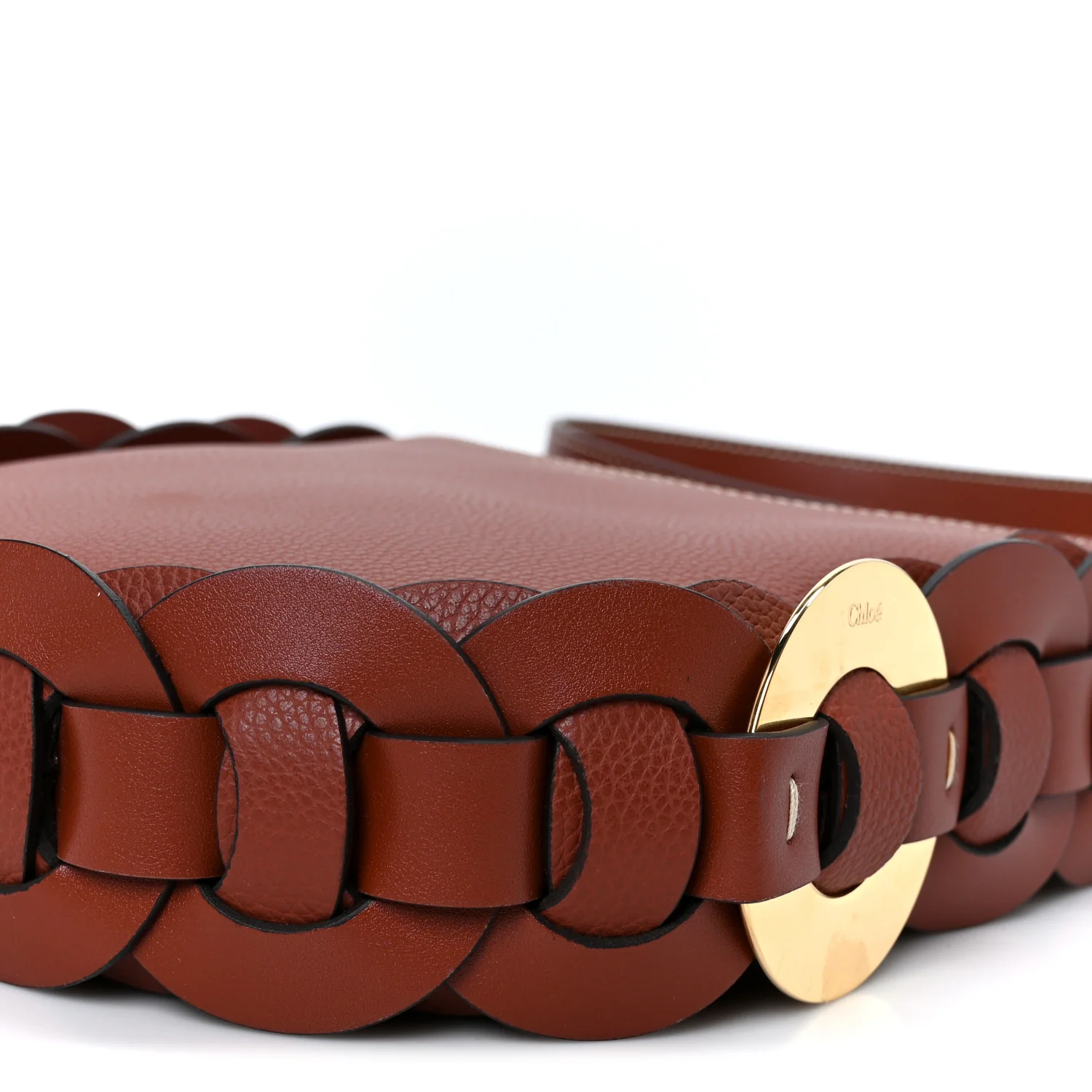 Small Grain Smooth Calfskin Small Darryl Hobo Sepia Brown - Top Club