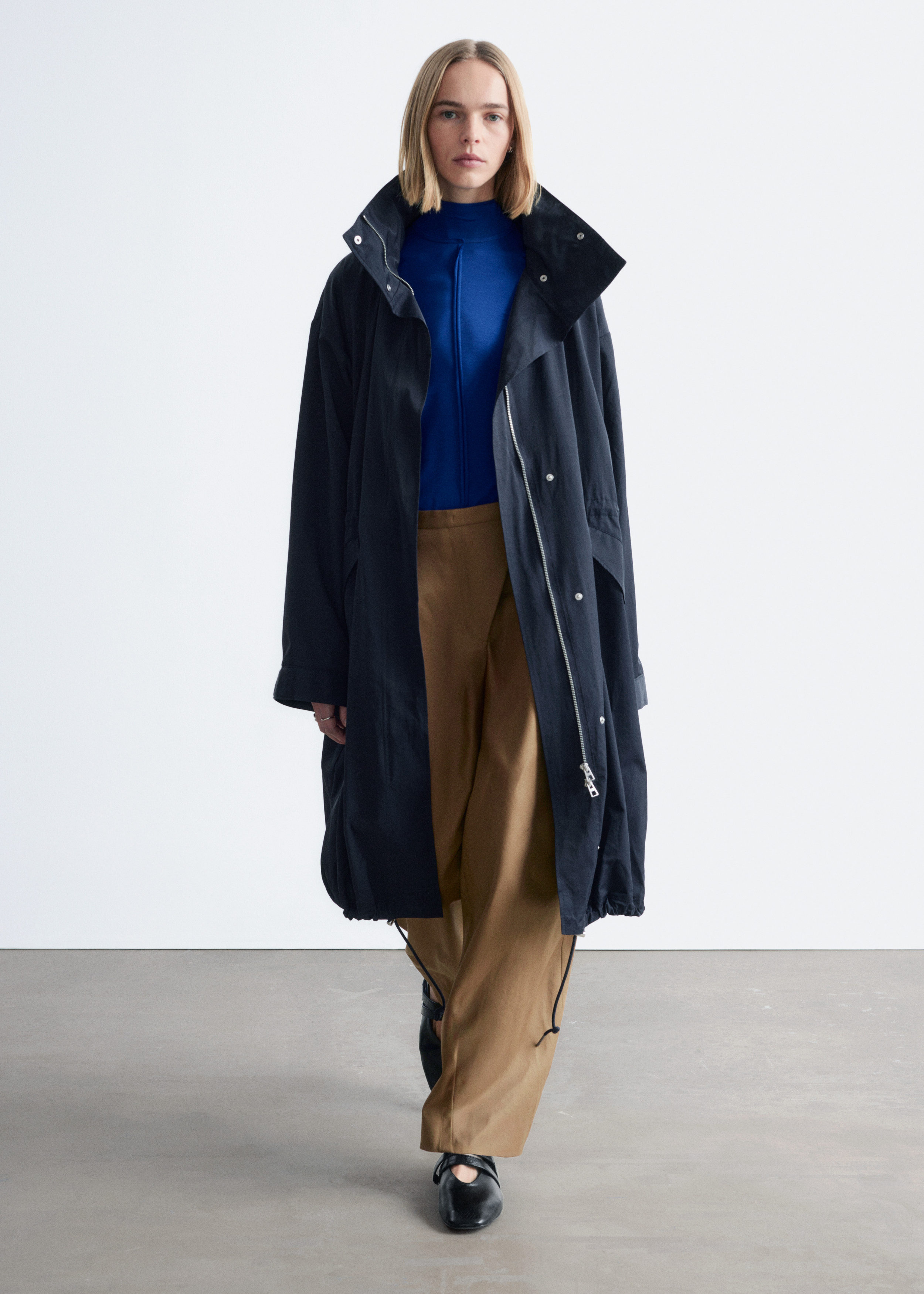 & Other Stories DRAWSTRING PARKA COAT
