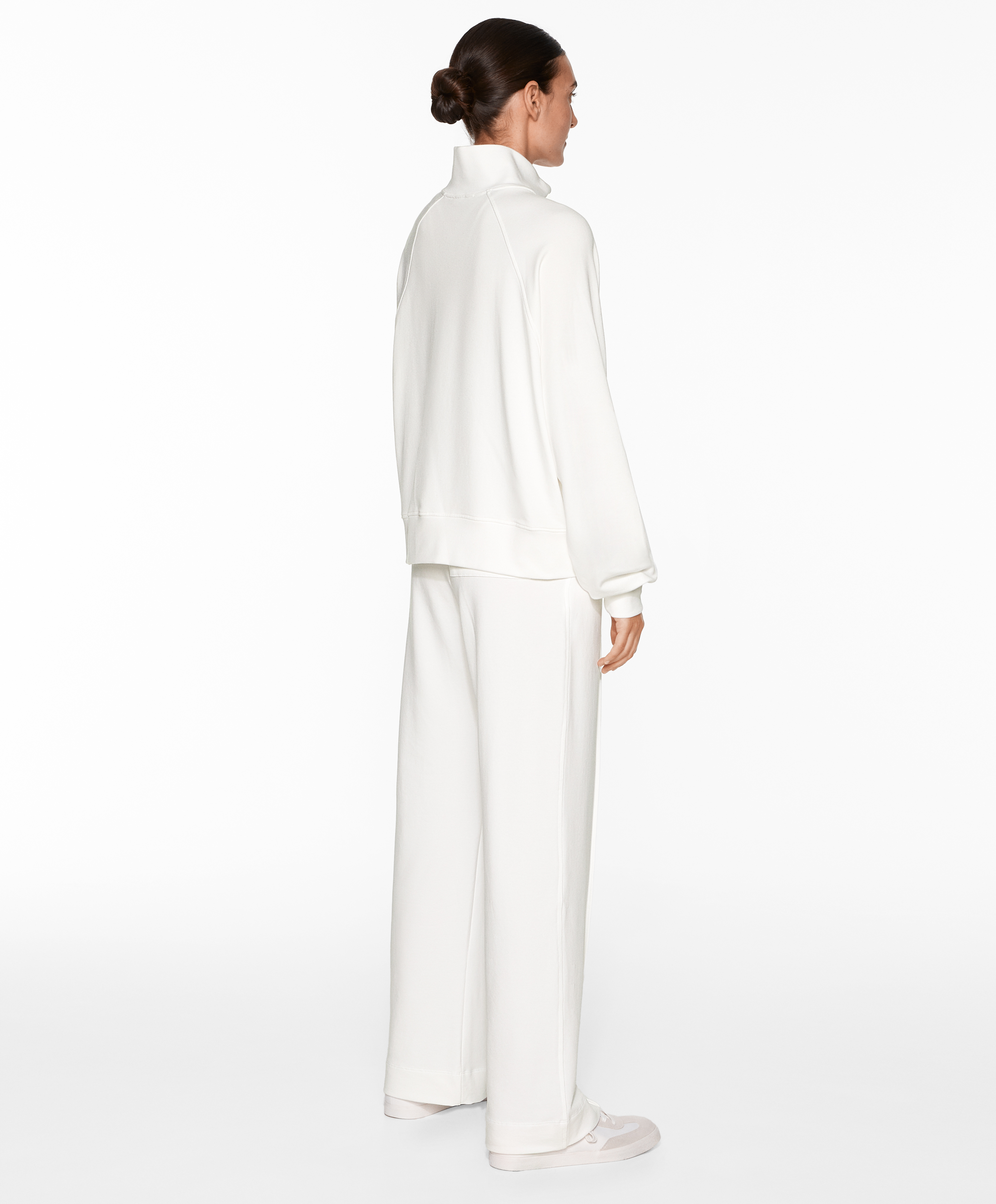 OYSHO Half-zip sweatshirt with cotton and modal