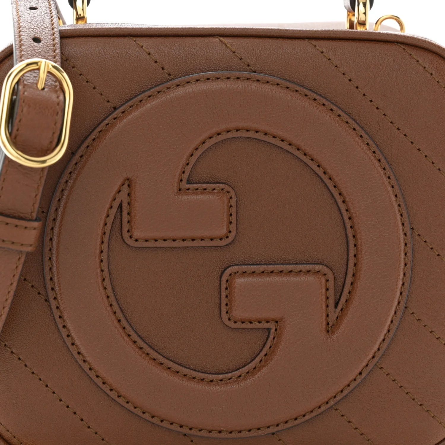 Sakai Be Green Calfskin Diagonal Stitched Blondie Top Handle Bag Cuir - Top Club