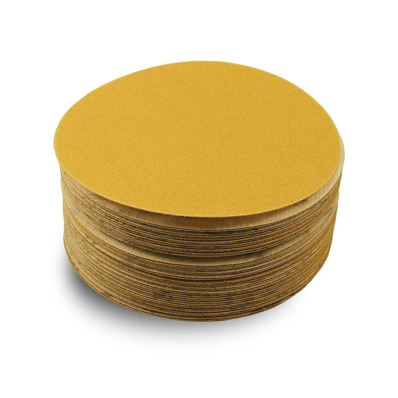 6 Inch Hook and Loop Gold Sanding Discs, 50 Pack - Alvarez Pro Painting LLC