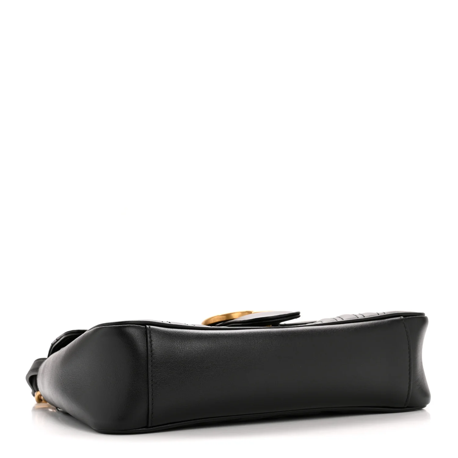 Calfskin Matelasse Small GG Marmont Shoulder Bag Black - Top Club