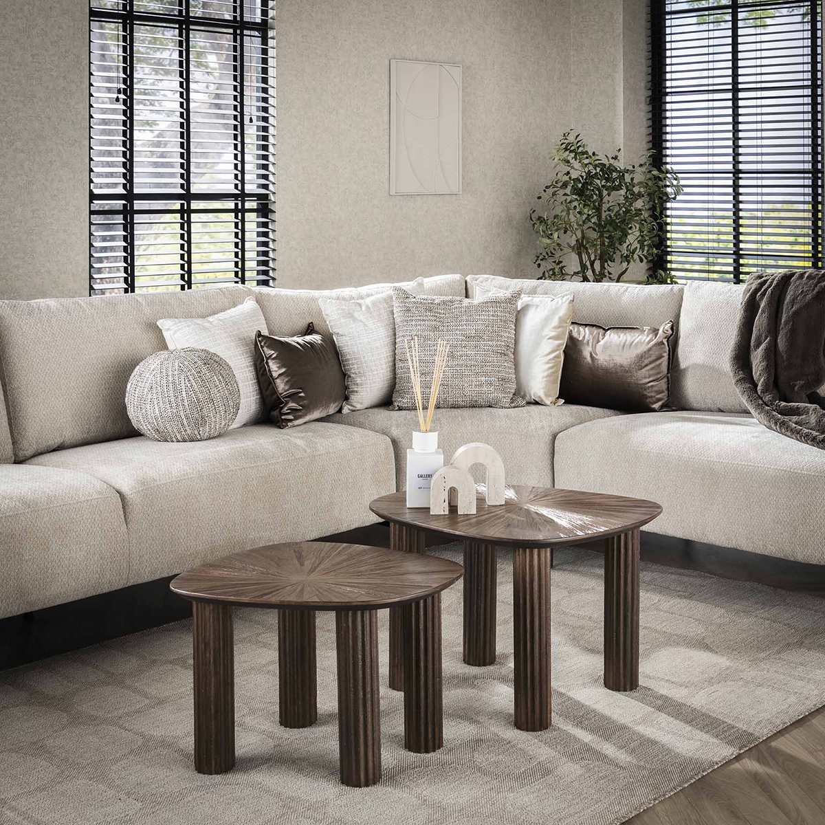 Salontafel Kib Duo Vierhoekig Set