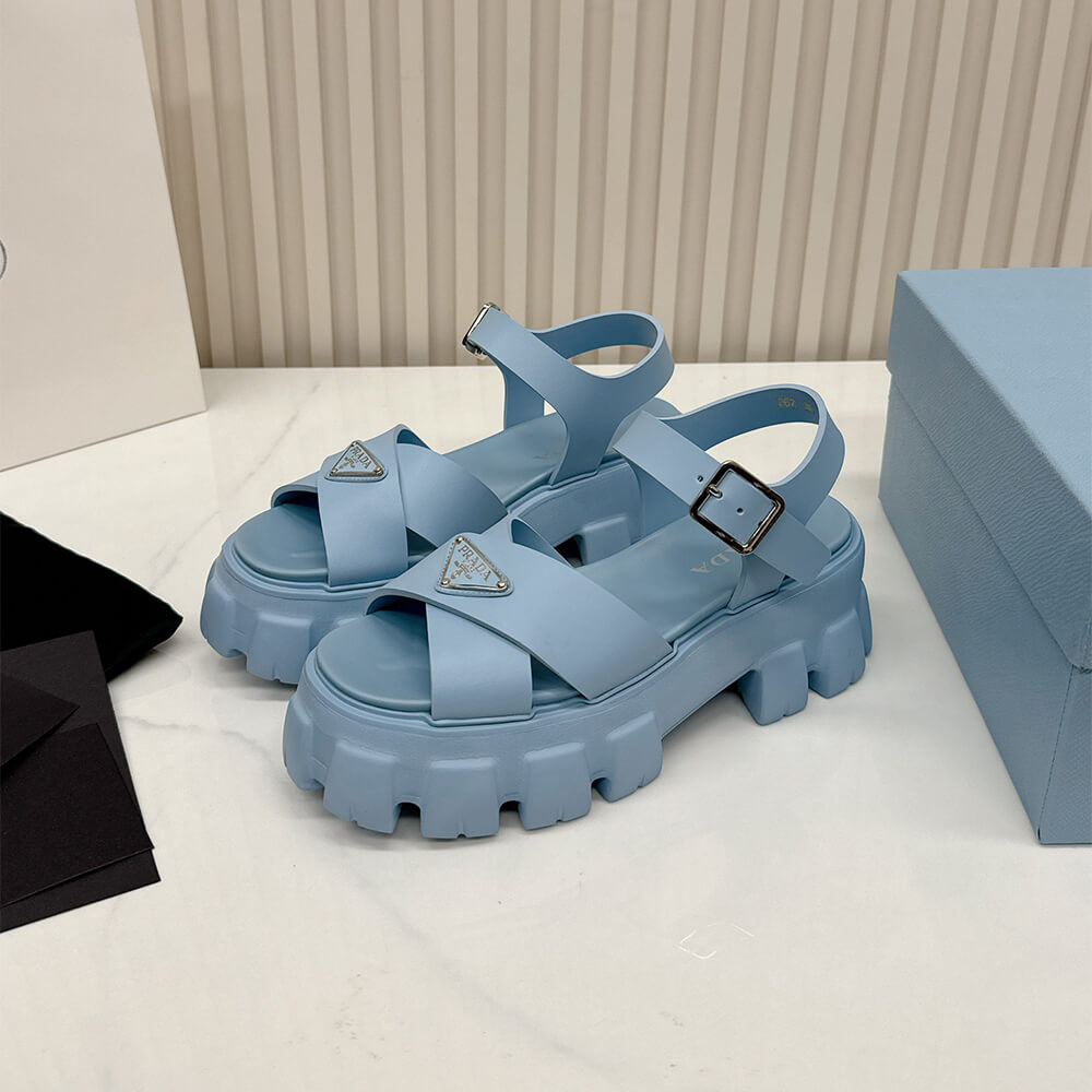 PRADA Monolith rubber sandals - Top Club