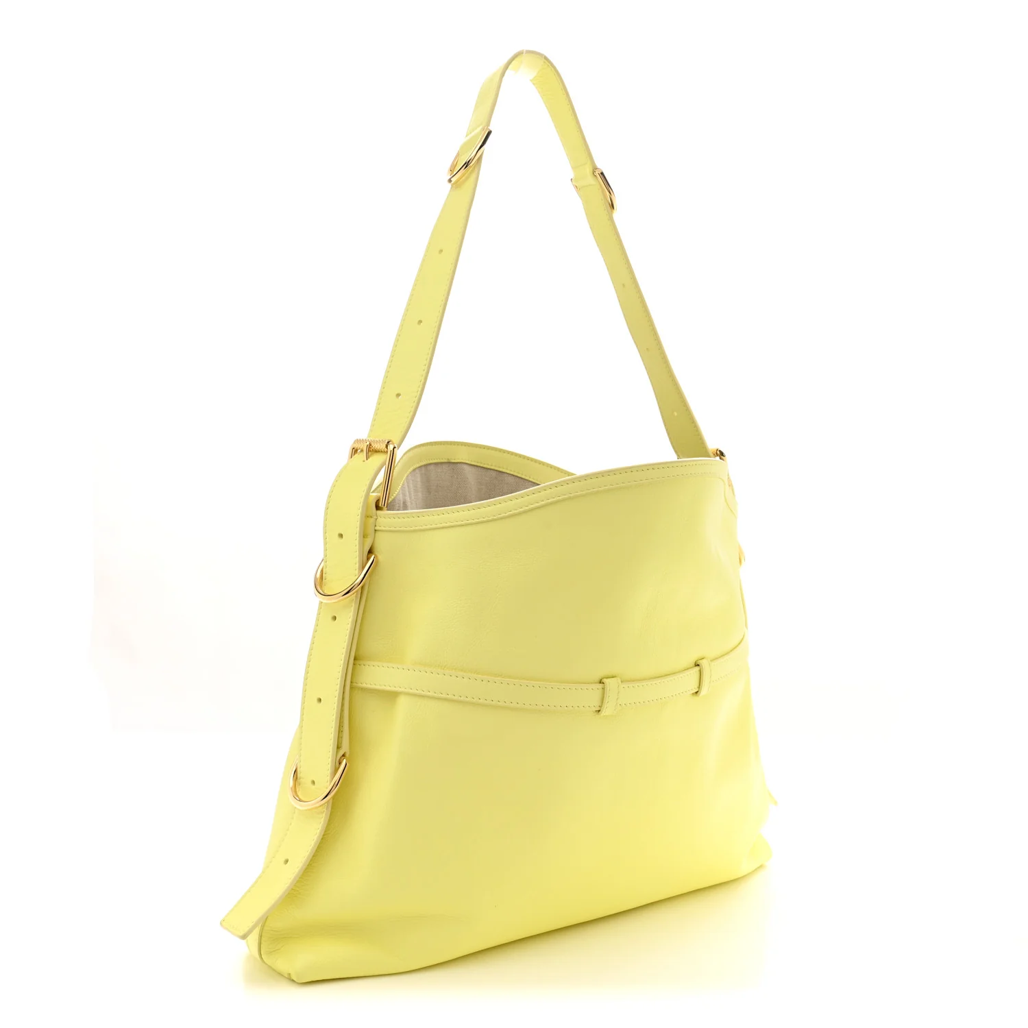 Calfskin Medium Voyou Bag Soft Yellow - Top Club