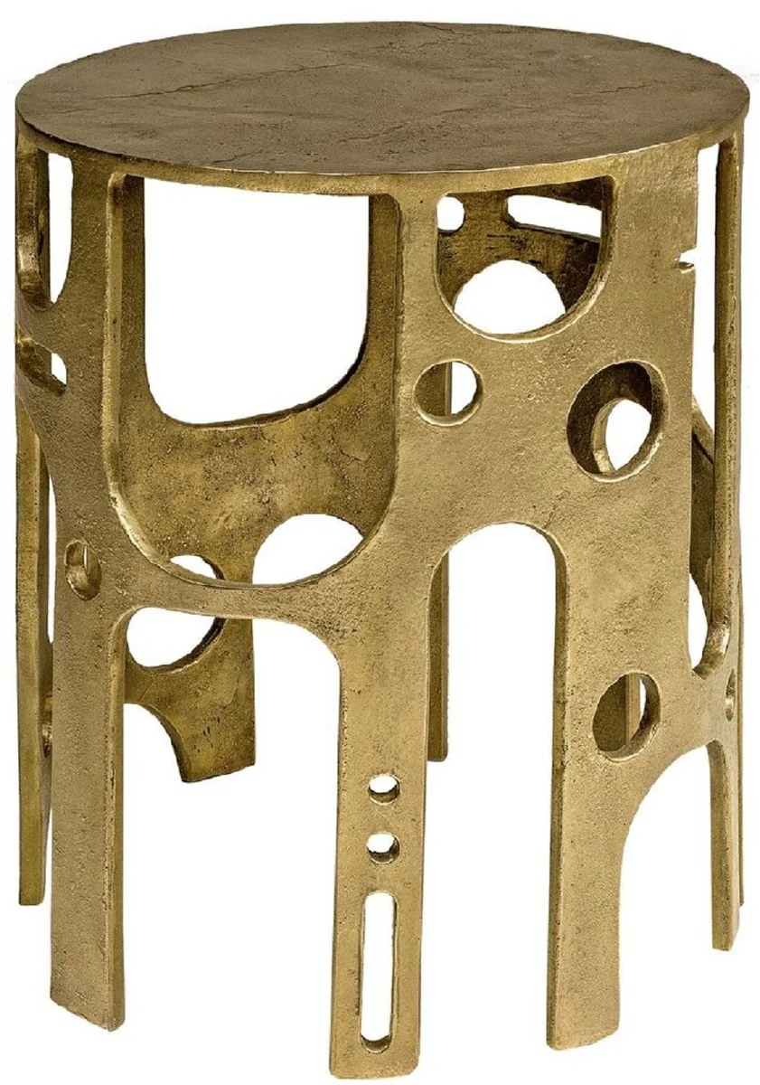Designer side table bronze Ø 50 x H. 60 cm - Round aluminum table - Living room furniture - Luxury furniture - Designer furniture - Luxury furnishings - Designer furnishings
