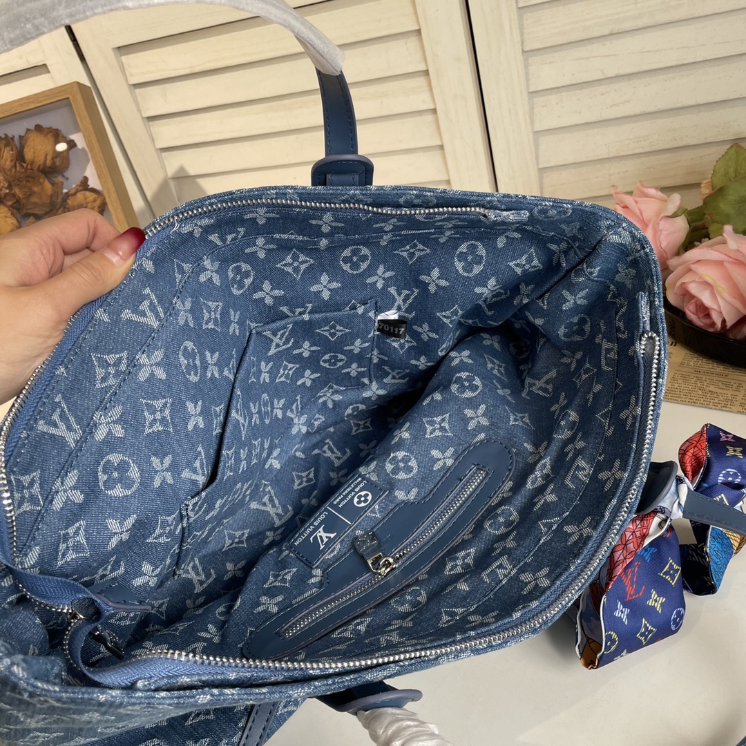 Louis new arrival denim neverfull bag size: 46*28*15 cm - Top Club