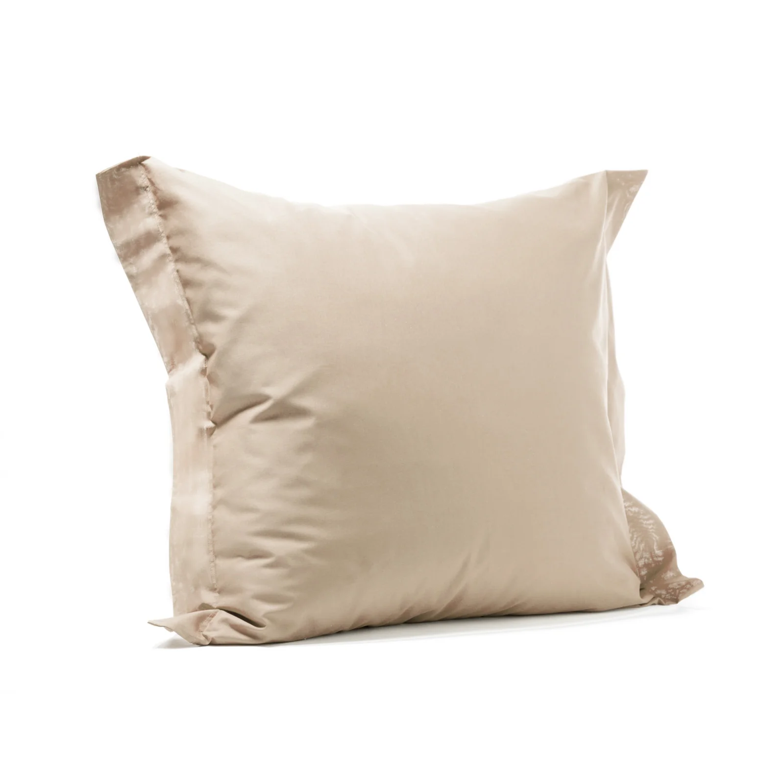 Coppia Federe In Cotone Tinta-Unita Standard Avorio Caleffi