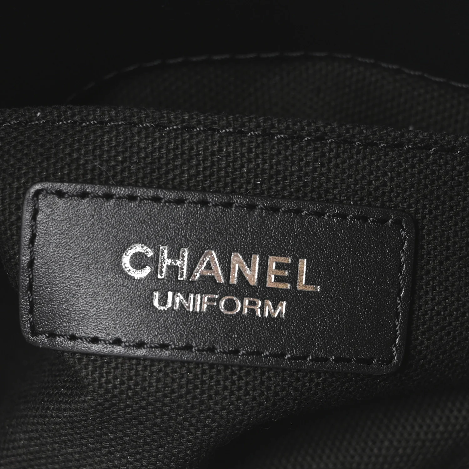 Calfskin Quilted CC Uniform Flap Belt Bag Black - Top Club