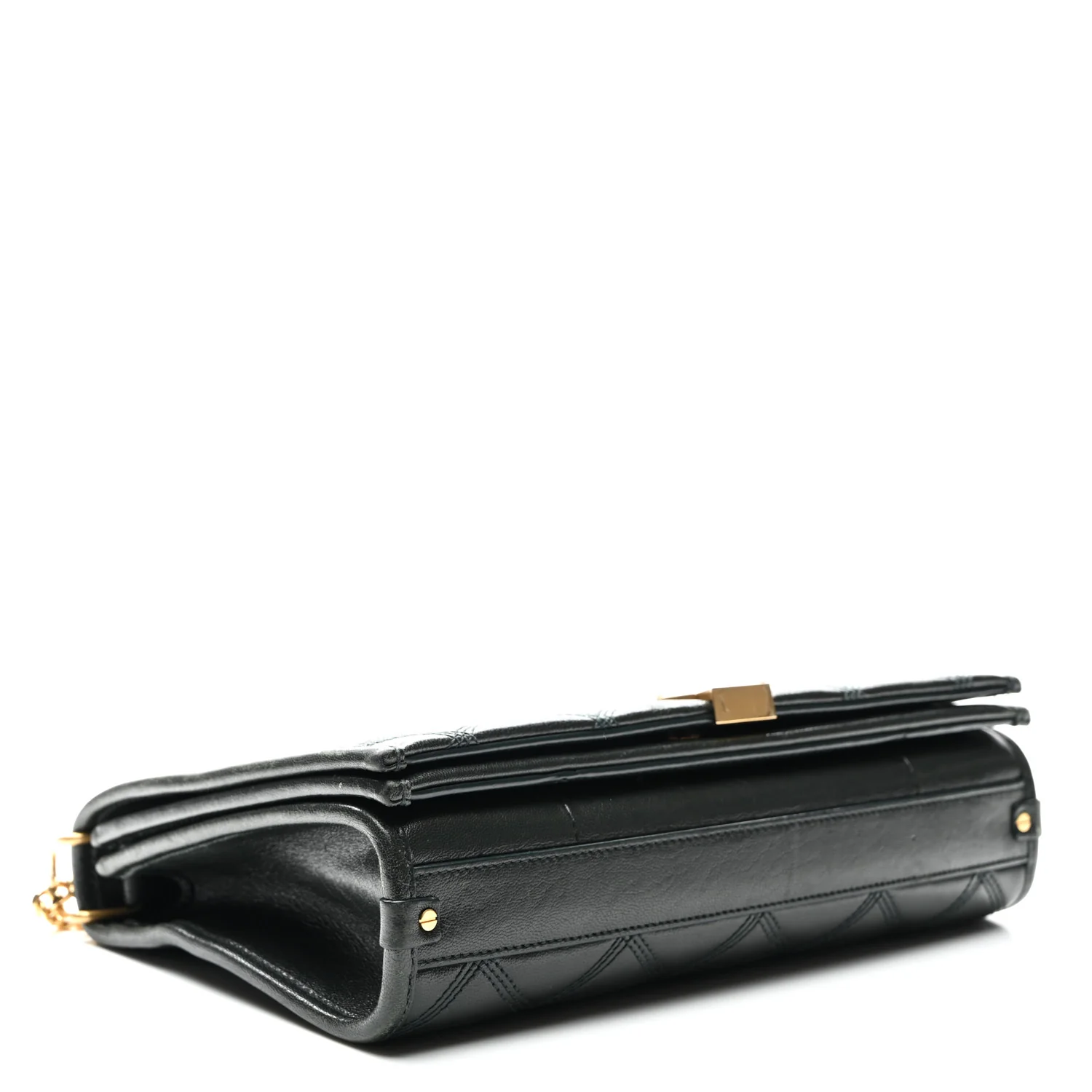 Lambskin Quilted Mini Becky Chain Bag Vert Fonce - Top Club