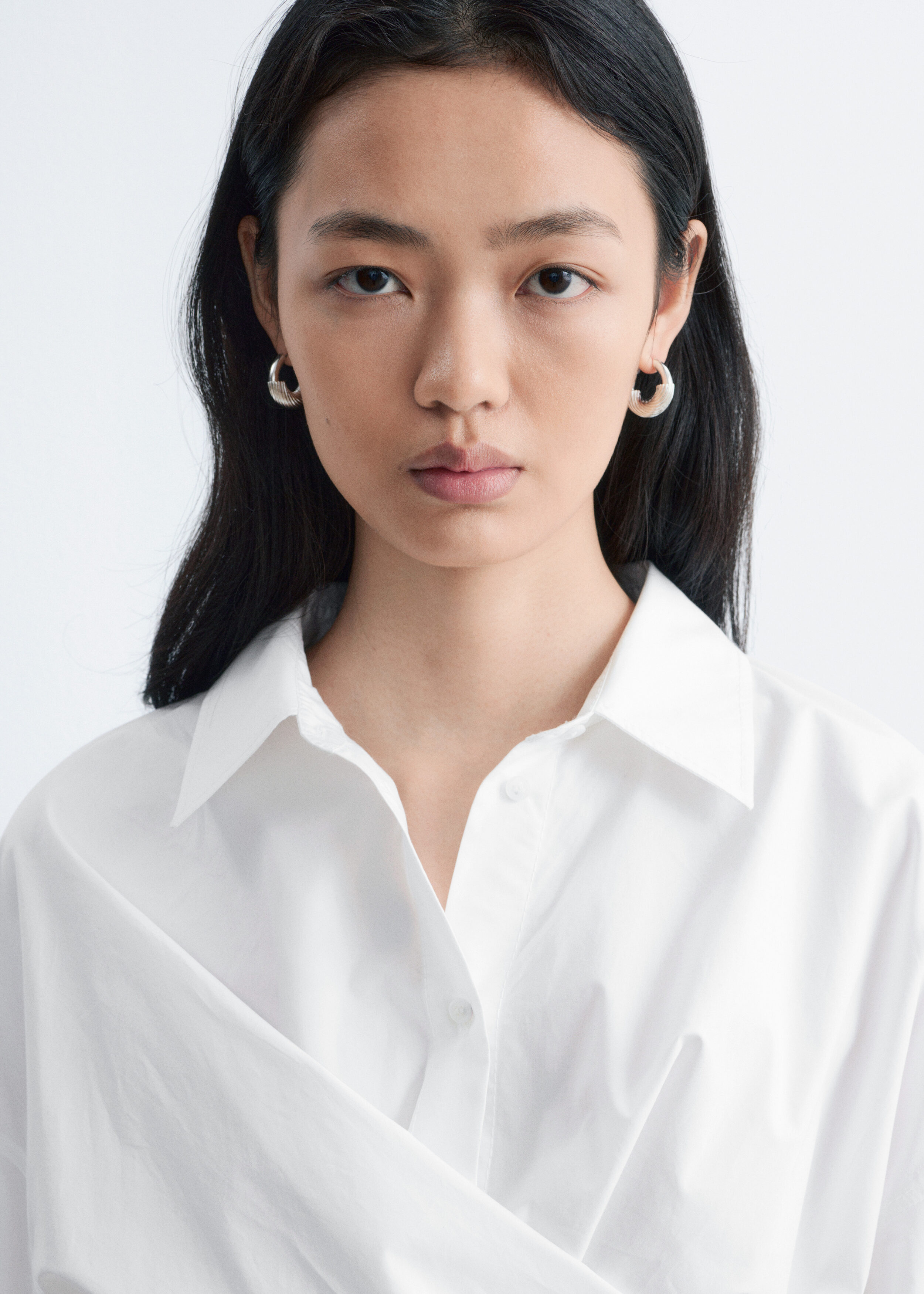 & Other Stories TIE-WAIST COTTON SHIRT