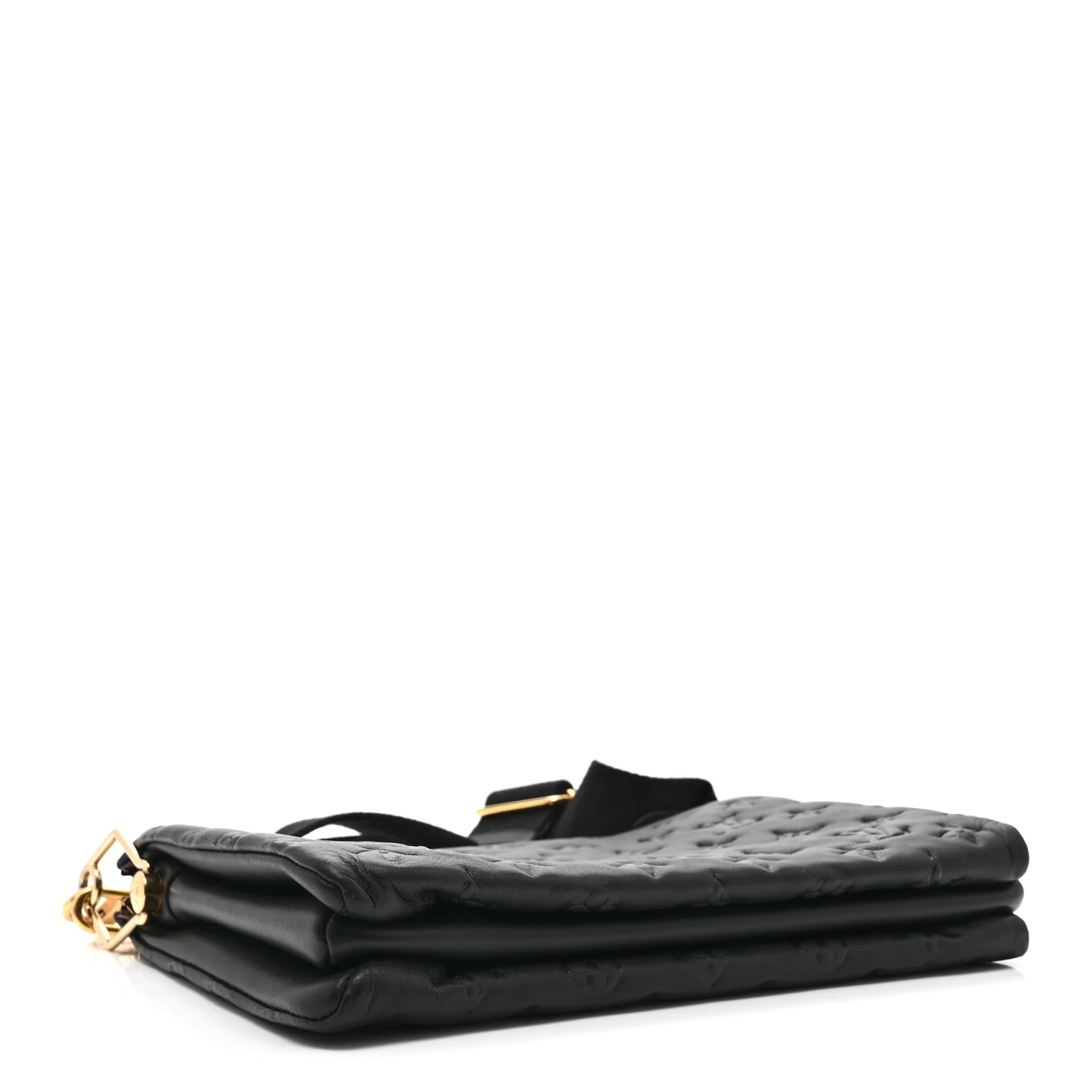 Lambskin Embossed Monogram Coussin PM Black - Top Club