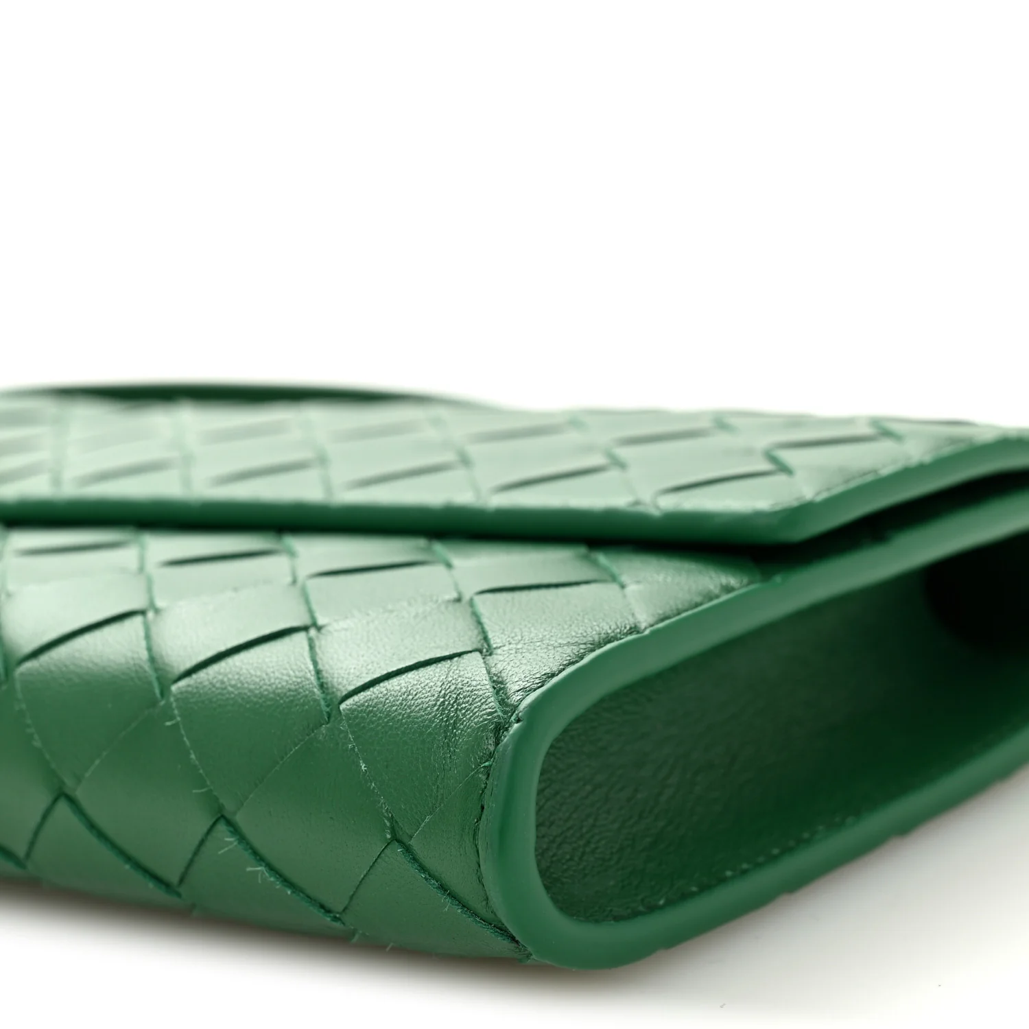 Nappa Intrecciato Long Andiamo Top Handle Clutch Jungle - Top Club