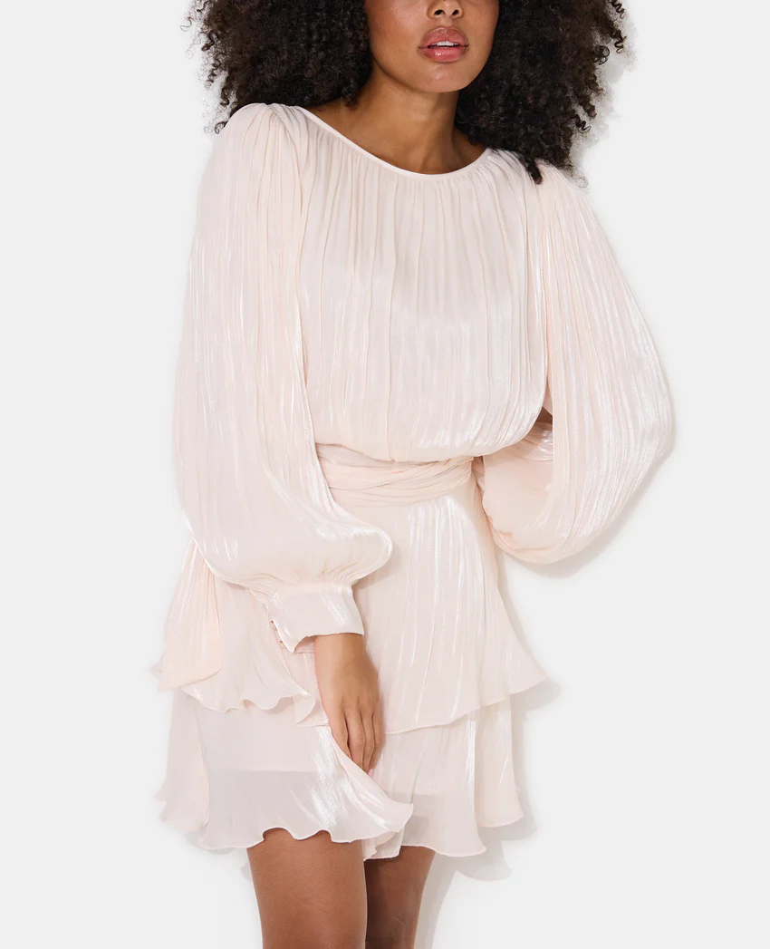 Pimkie Robe en tissu brillant avec effet drapé