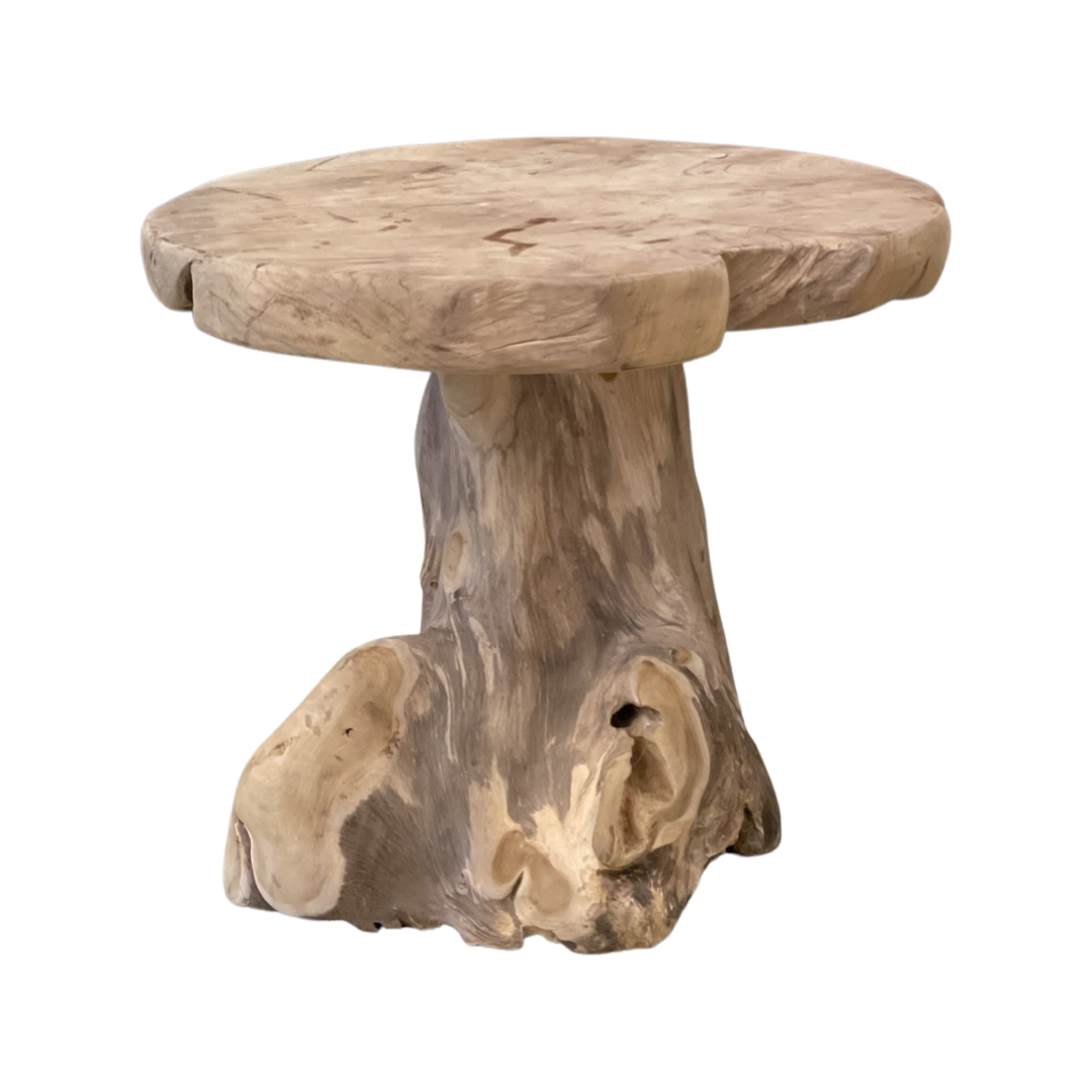 X0400968 wortelhouten bijzettafel