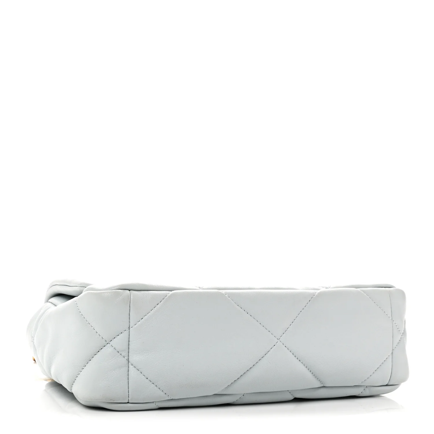 Lambskin Quilted Medium Chanel 19 Flap Light Blue - Top Club