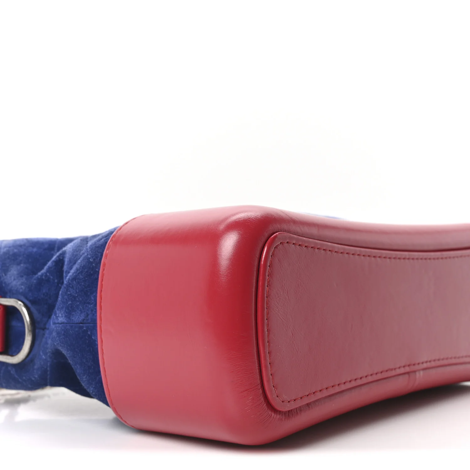 Suede Calfskin Quilted Medium Gabrielle Hobo Red Blue Yellow - Top Club
