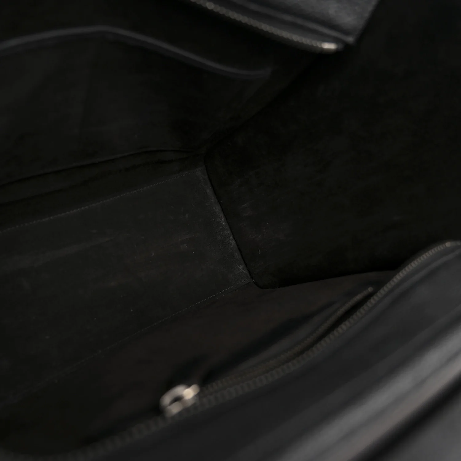 Drummed Calfskin Micro Luggage Black - Top Club
