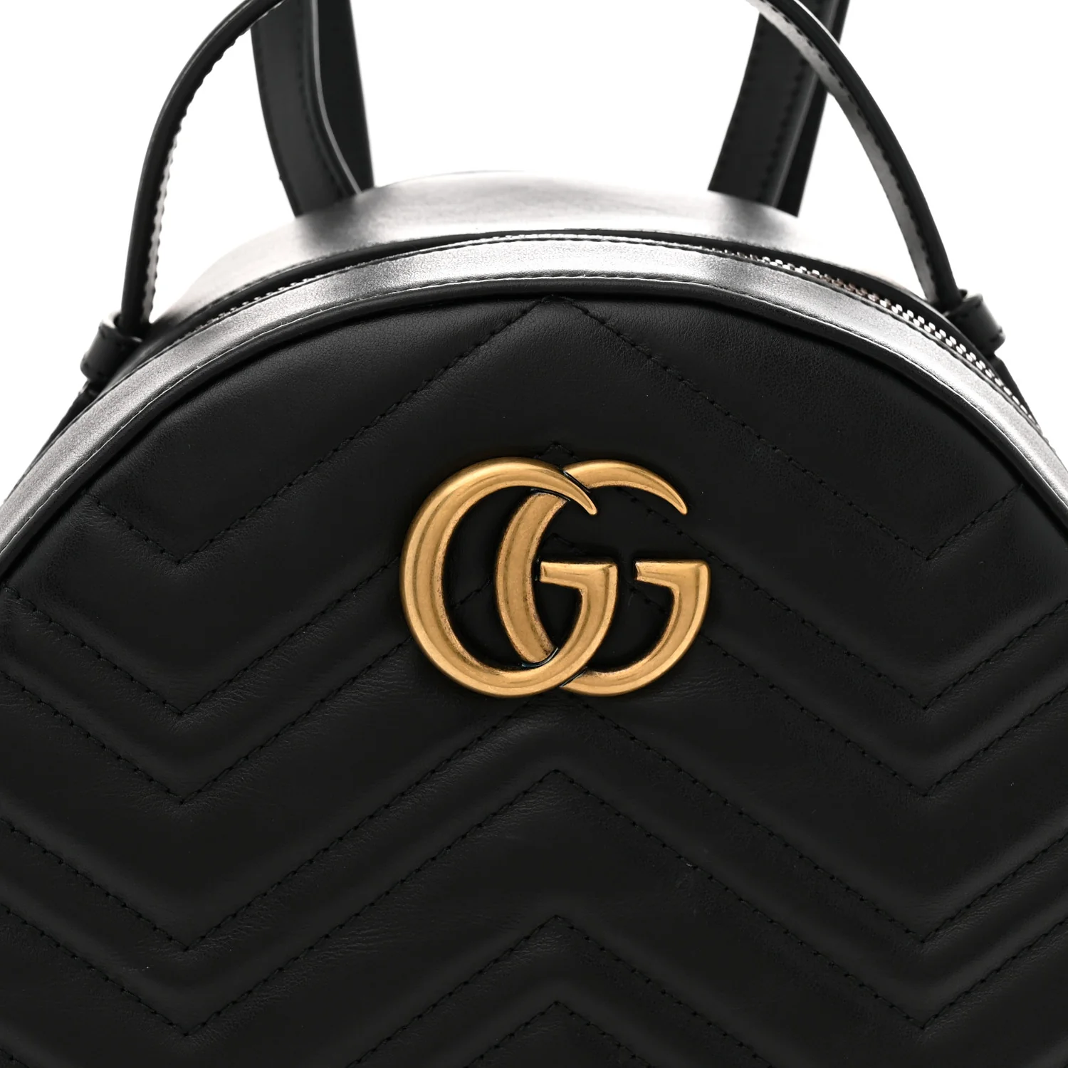 Calfskin Matelasse GG Marmont Dome Backpack Black - Top Club