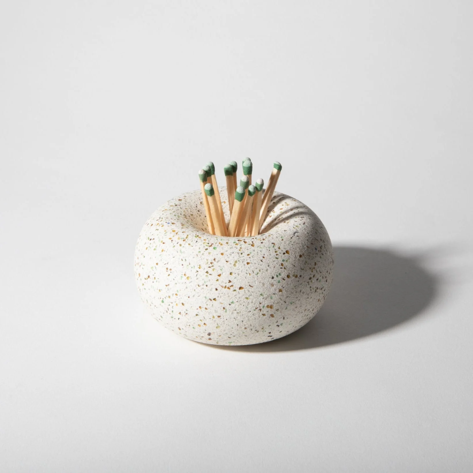 Palo Santo Holder | White Terrazzo