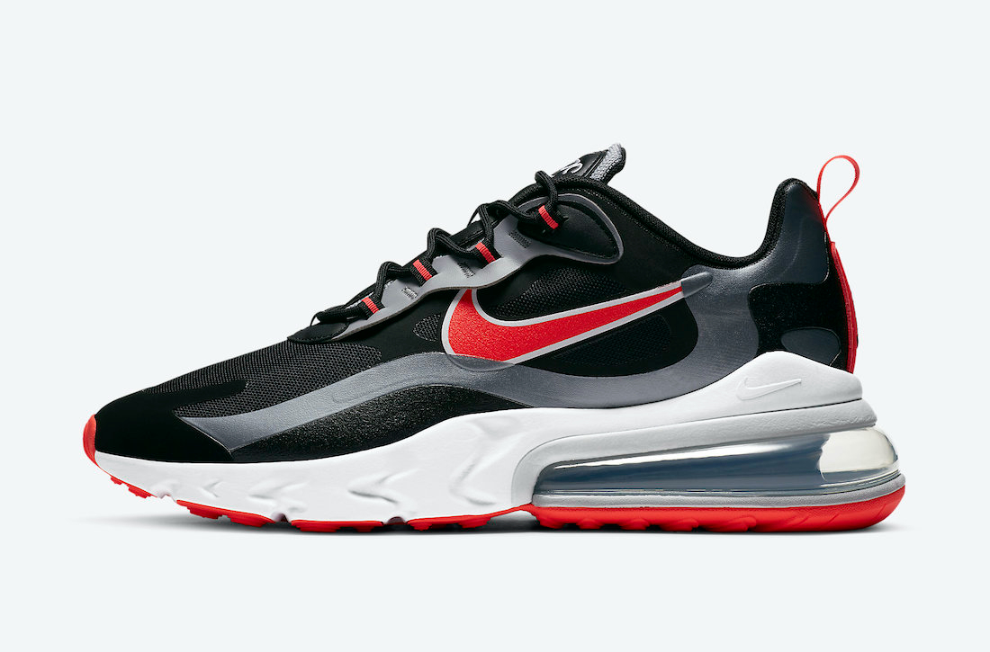 Air Max 270 React  Black Bright Crimson  CT1646-001 - Sneaker Replica Workshop
