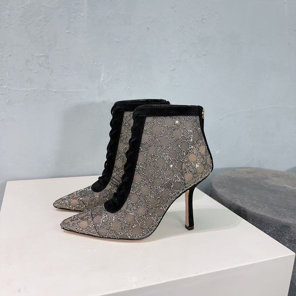 Dior Capture Heeled Ankle Boot  (Replica) - Sneaker Replica Workshop